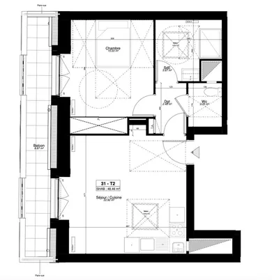 Appartement à SAINTE-GENEVIÈVE-DES-BOIS (91700)