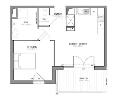 Appartement à DRAGUIGNAN (83300)