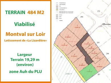 Terrain à MONTVAL-SUR-LOIR (72500)