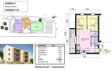 Appartement à LES HERBIERS (85500)