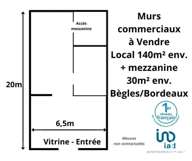 Commercial walls at BÈGLES (33130)