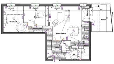 Appartement à CLAIX (38640)
