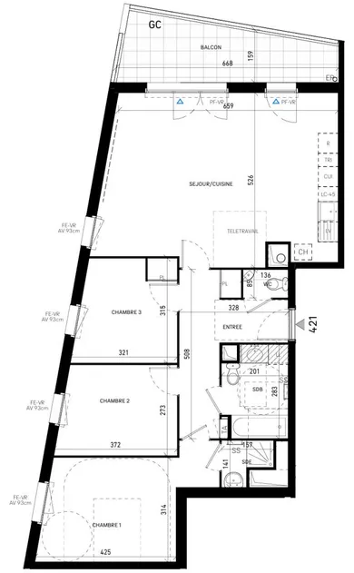 Appartement à ÉTIOLLES (91450)