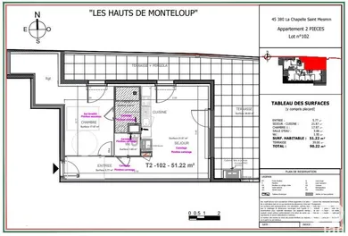 Appartement à LA CHAPELLE-SAINT-MESMIN (45380)