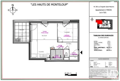 Appartement à LA CHAPELLE-SAINT-MESMIN (45380)