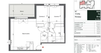 Appartement à MÉRIGNAC (33700)