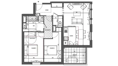Appartement à SERRIS (77700)