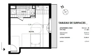 Appartement à LE BOURGET (93350)