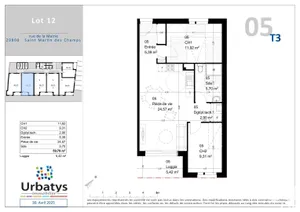 Apartment at SAINT-MARTIN-DES-CHAMPS (29600)