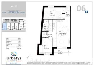 Apartment at SAINT-MARTIN-DES-CHAMPS (29600)