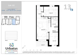 Apartment at SAINT-MARTIN-DES-CHAMPS (29600)