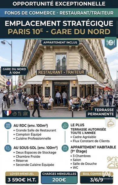 Restaurant in PARIS (75010)