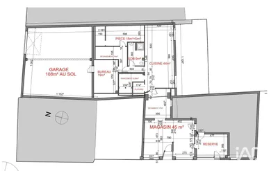 Commercial walls in HOMÉCOURT (54310)