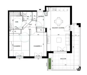 Appartement à VALLAURIS (06220)