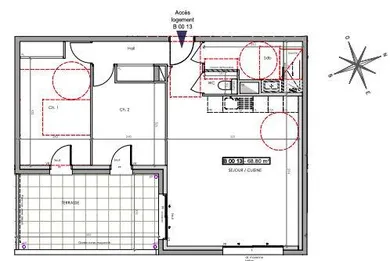Appartement à CLAIX (38640)