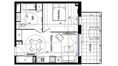 Apartment in VALRAS-PLAGE (34350)