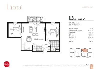 Apartment in QUIMPER (29000)