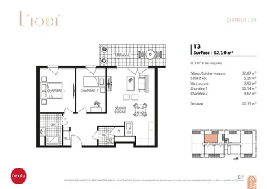 Apartment in QUIMPER (29000)