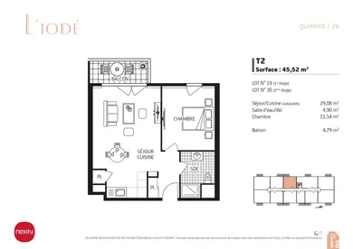 Appartement à QUIMPER (29000)