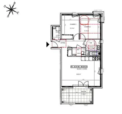 Apartment at SAINT-PAUL-DE-VARCES (38760)