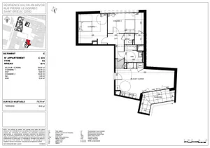 Appartement à SAINT-BRIEUC (22000)