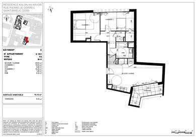 Appartement à SAINT-BRIEUC (22000)