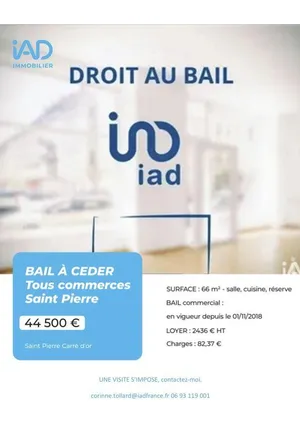 Droit au bail à SAINT-PIERRE (97410)