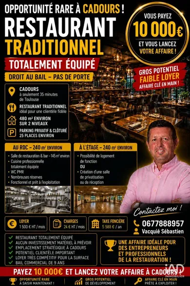 Restaurant in CADOURS (31480)