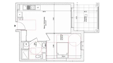 Apartment in BORMES-LES-MIMOSAS (83230)