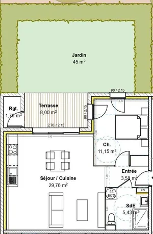 Appartement à GUÉREINS (01090)