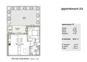 Appartement à BELLEVILLE (69220)
