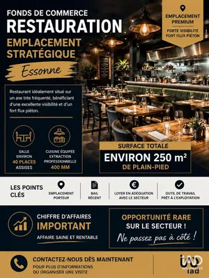 Restaurant à PALAISEAU (91120)