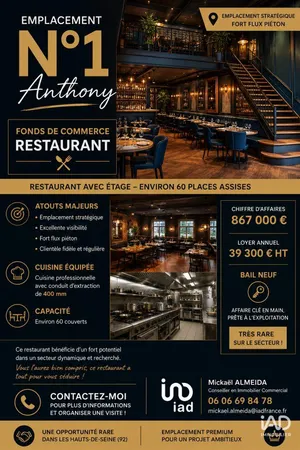 Restaurant à ANTONY (92160)