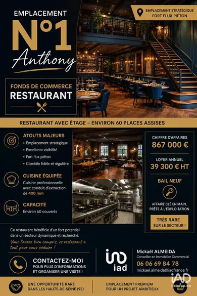 Restaurant à ANTONY (92160)