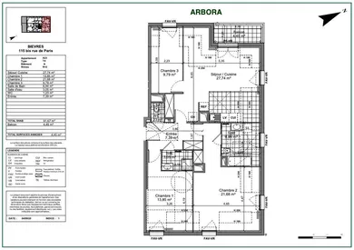 Apartment in BIÈVRES (91570)