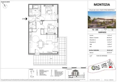 Apartment in VÉTRAZ-MONTHOUX (74100)
