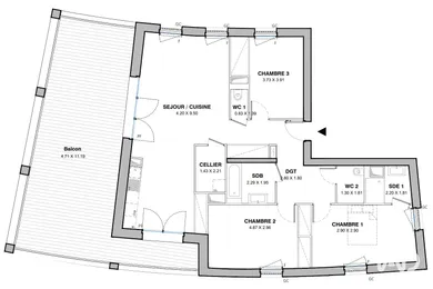 Apartment in MONTPELLIER (34000)