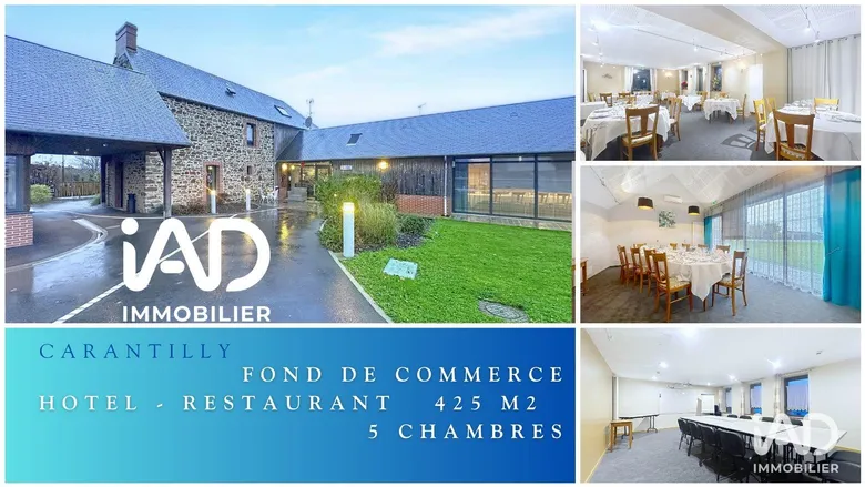 Hôtel-restaurant à CARANTILLY (50570) · 425 m² · 265 000 €
