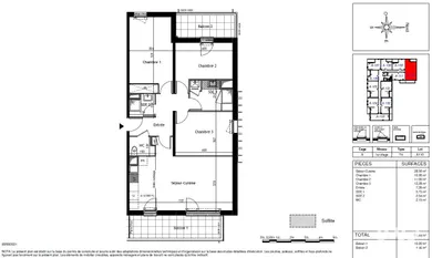Appartement à TOURS (37100)