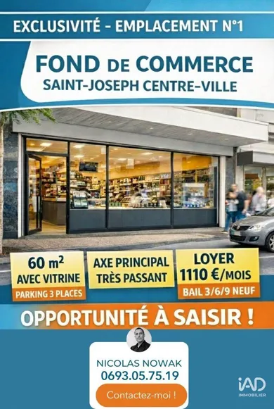 Boutique/Local commercial à SAINT-JOSEPH (97480)