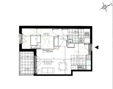 Appartement à SAINTE-GENEVIÈVE-DES-BOIS (91700)