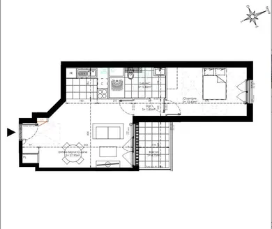 Appartement à SAINTE-GENEVIÈVE-DES-BOIS (91700)