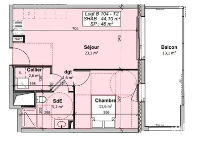 Apartment in GIVRAND (85800)