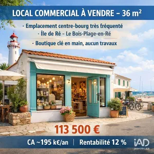 Boutique/Local commercial à LE BOIS-PLAGE-EN-RÉ (17580)