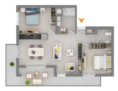 Appartement à VILLENEUVE-DE-LA-RAHO (66180)