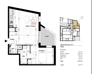 Appartement à VALRAS-PLAGE (34350)