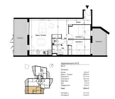 Apartment in VALRAS-PLAGE (34350)