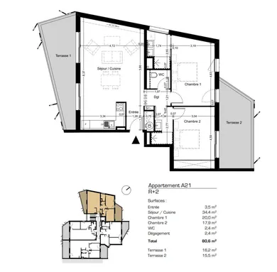 Apartment in VALRAS-PLAGE (34350)