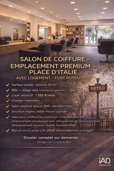 Boutique/Local commercial à PARIS (75013)