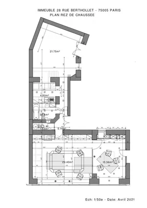 Boutique/Local commercial à PARIS (75005)